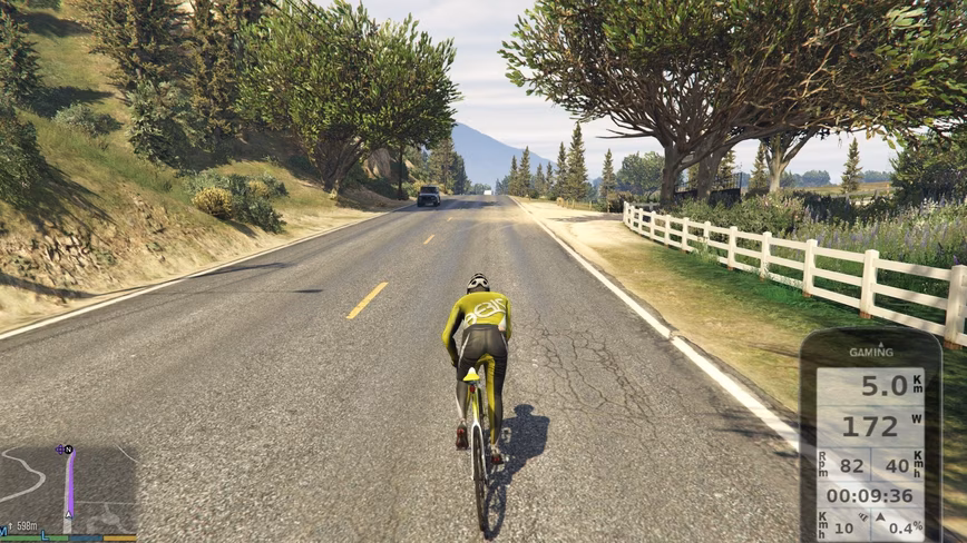 gta v, gaming, mod, cycling, zwift, virtual, indoors, training