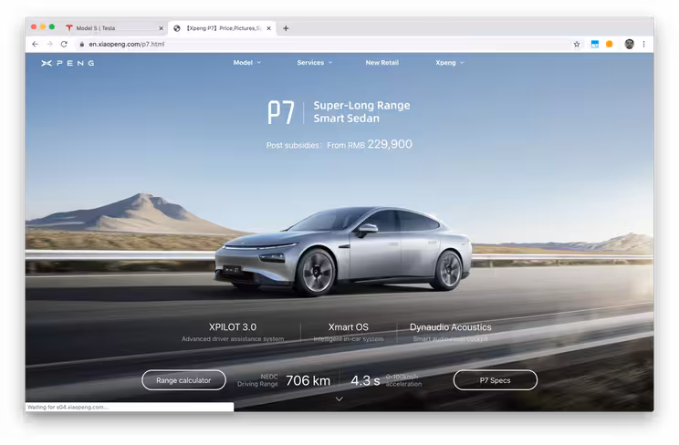 Chinese EV maker Xpeng starts shipping its hotly anticipated Tesla Model 3 rival