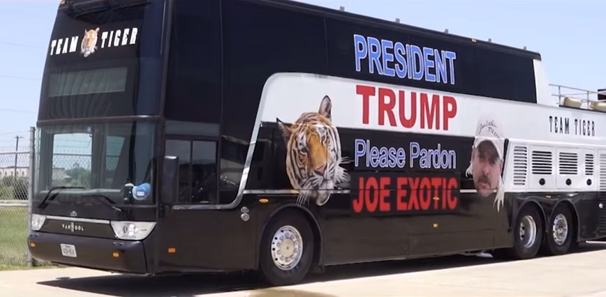 The Tiger King’s legal team politely asks Trump for a pardon with a ridiculous video