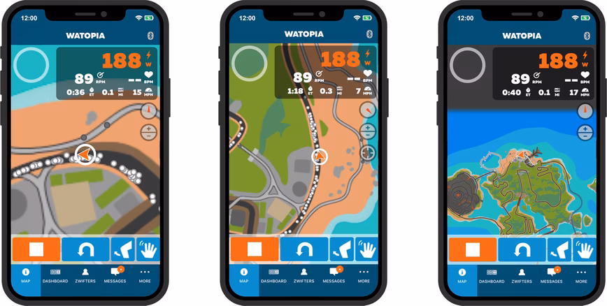 Zwift, companion app, kudos, tacx, training