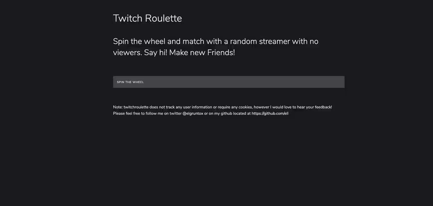 Twitch Roulette connects you with random streamers nobody wanted to watch