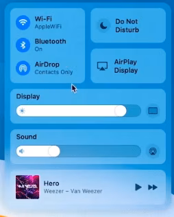 control center macos big sur
