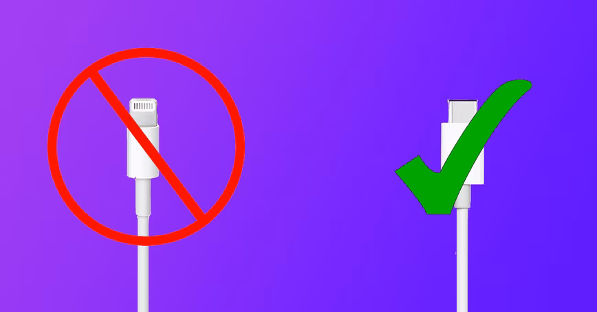 header image new ipad air lightning cable usb c