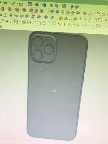 iphone 12 mold leak CAD model