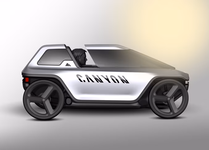 canyon, podbike, car, ev, future