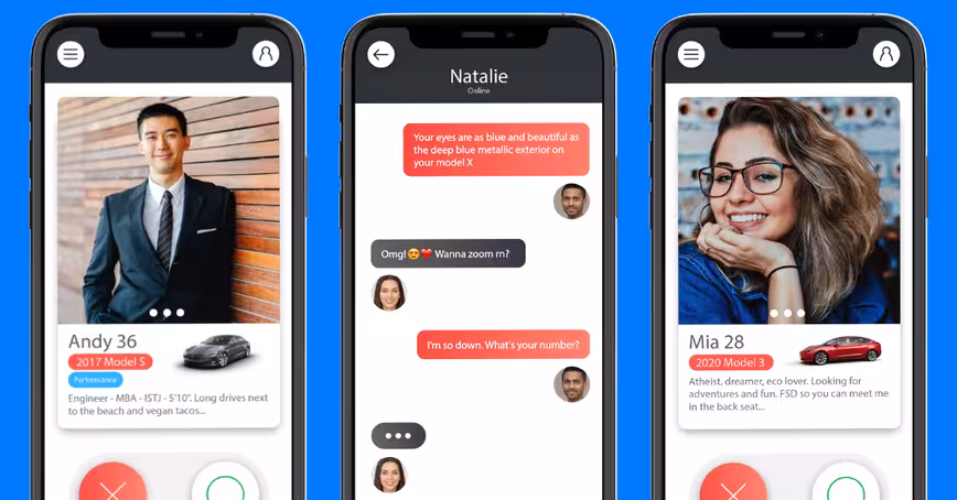 Finally, a dating app for Tesla owners and Elon Musk bootlickers⚡️