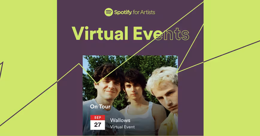 Spotify now lets artists list virtual tour dates on their pages
