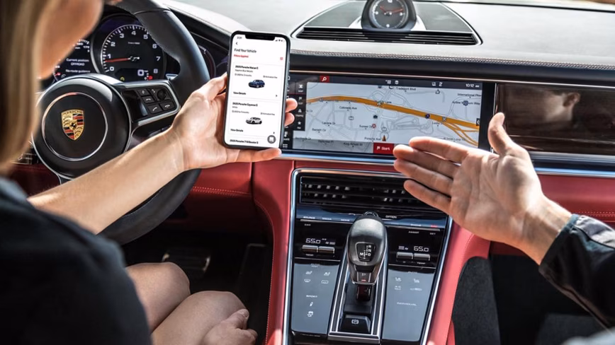 porsche, car, app, drive