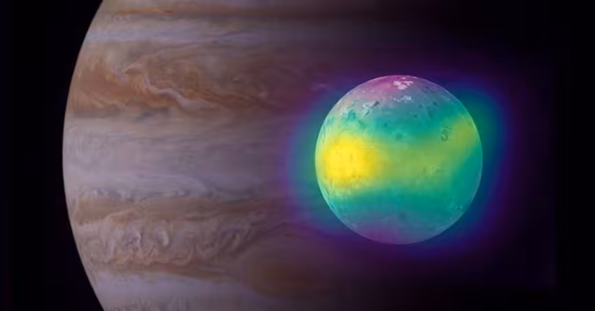 Volcanos on Jupiter’s moon are painting its surface with beautiful colors