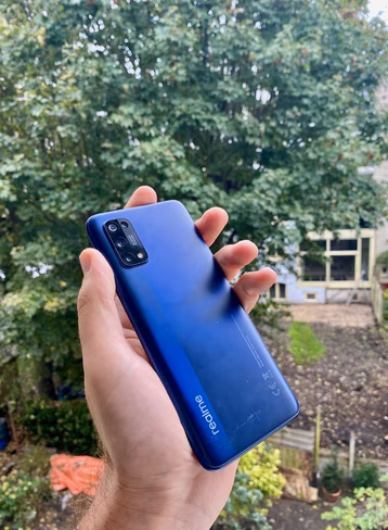 realme 7 pro rear hand