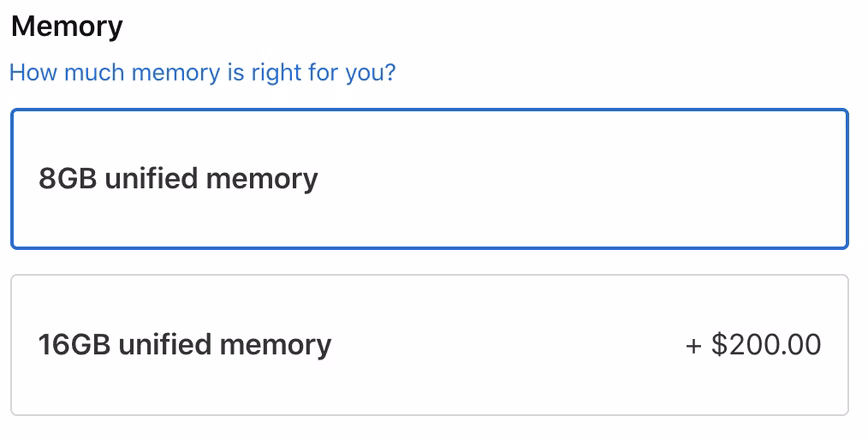 Intel MacBook Pro memory