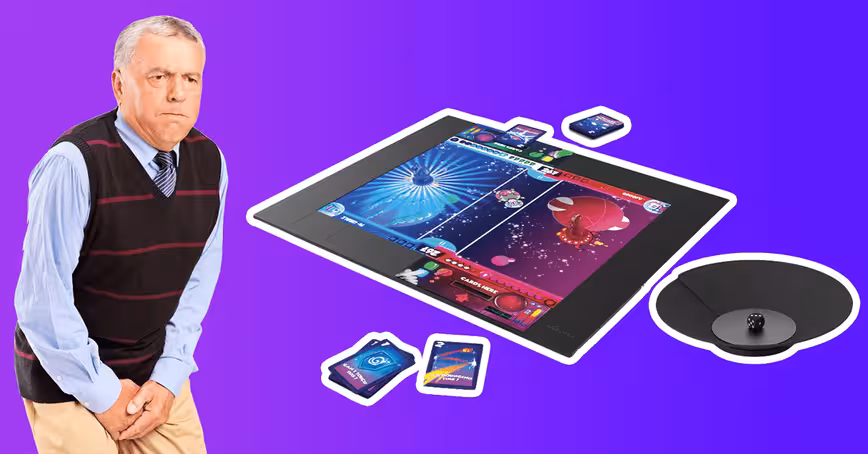 I’m so excited about this board games console I just peed a little