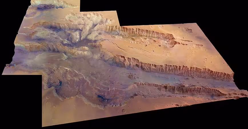 New stunning HD images show the largest canyon in our solar system