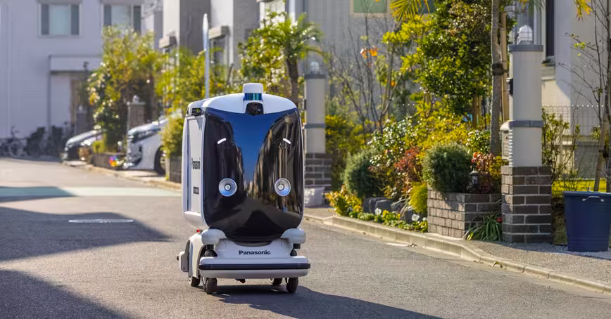 Panasonic is testing Japan’s reaction to its first delivery robots