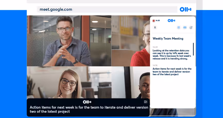 Otter will now let you transcribe Google Meet calls from your browser