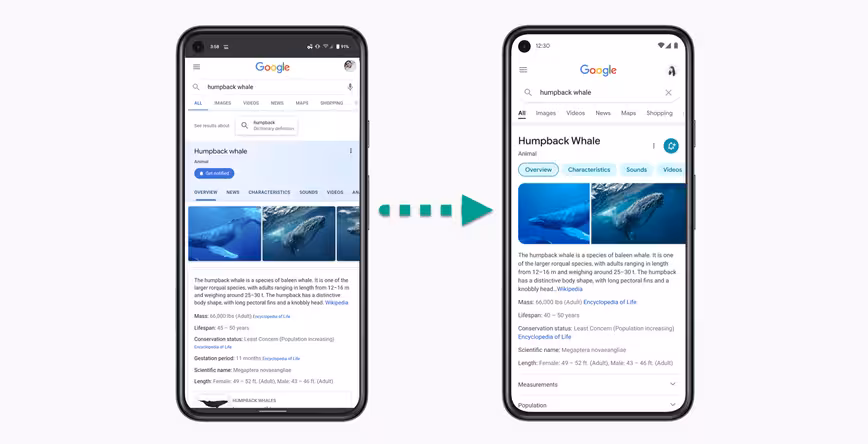 Google Search has a new mobile design — come spot the differences