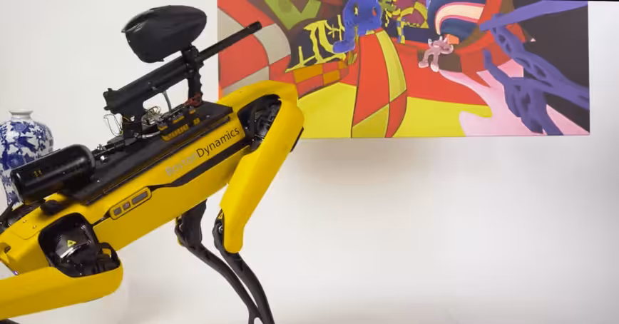 Boston Dynamics doesn’t want you to shoot paintballs from Spot the robot dog