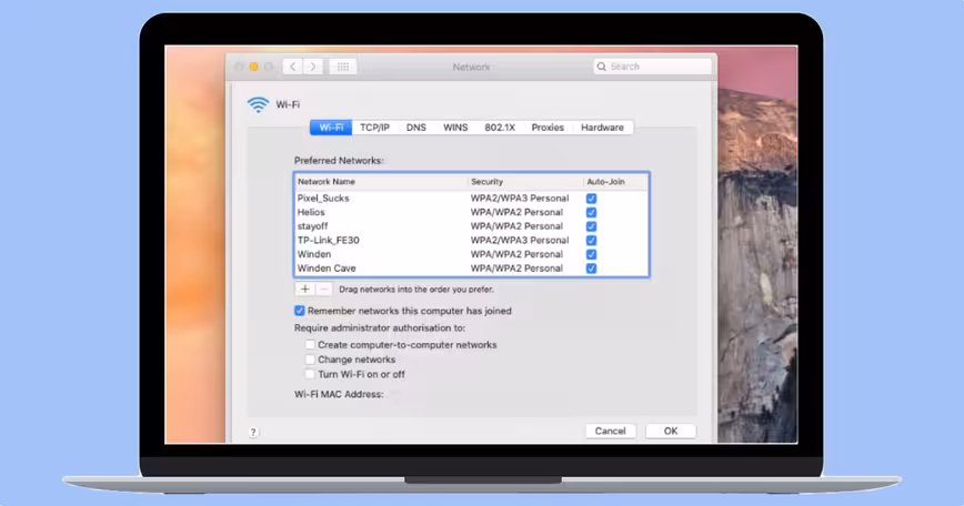 How to change priority of WiFi networks on your Mac