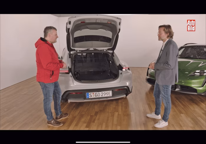 trunk, space, image, ev, taycan