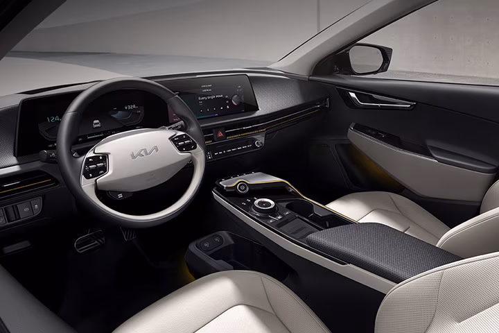 interior, car, ev, ev6