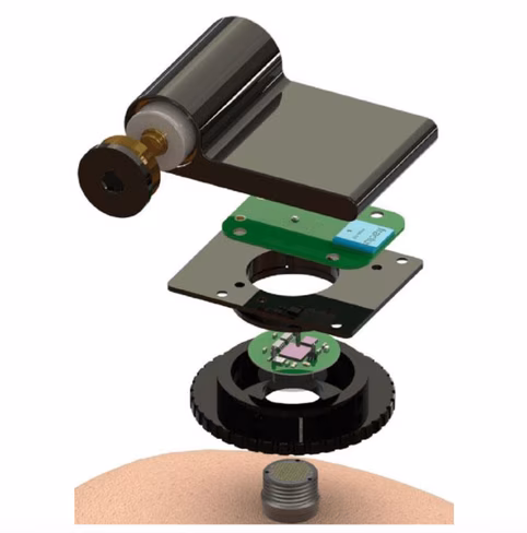 The device's batteries last for up to 36 hours.