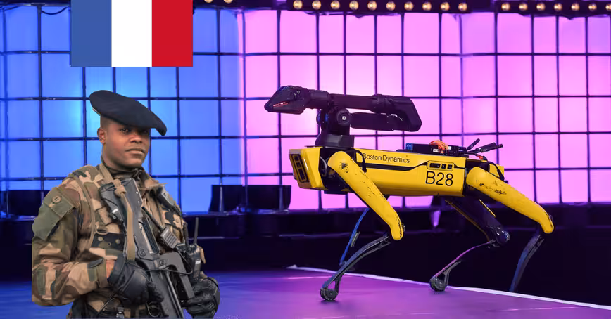 Spot the (robot) dog enlists in the French Army, (battery) dies