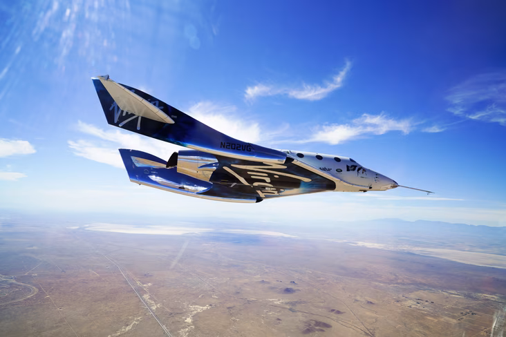 The VSS Unity spacecraft is one of the ships that Virgin Galactic plans to use for space tours.
