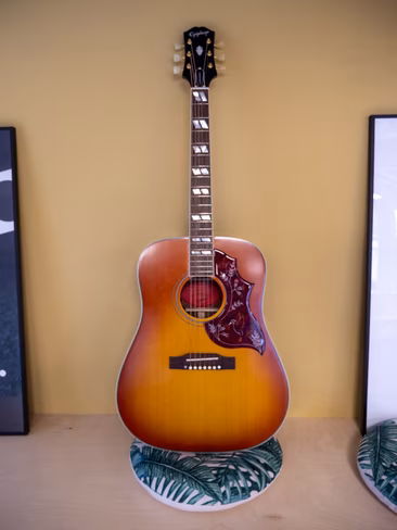 epiphone hummingbird full body