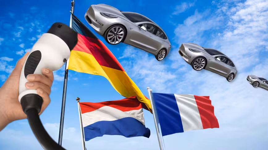 Tesla Model 3 dominates all other EVs in France, Germany, and the Netherlands