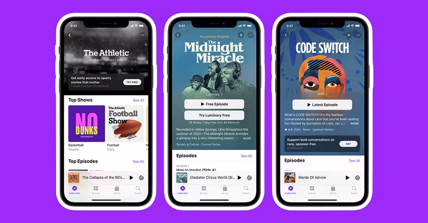 Apple fires up the podcast war with subscriptions and an app redesign