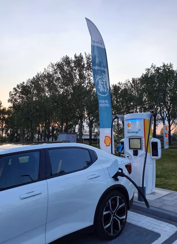 charging, shell garage, electricity, EV