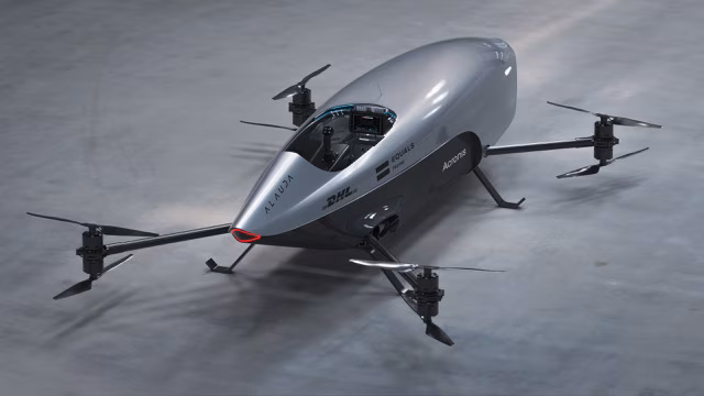 It's a four-meter-long multicopter