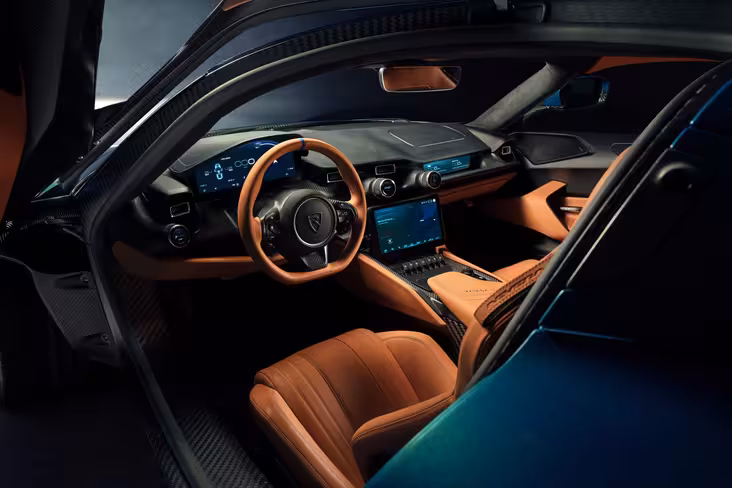 Nevera's interior aims for luxury and comfort