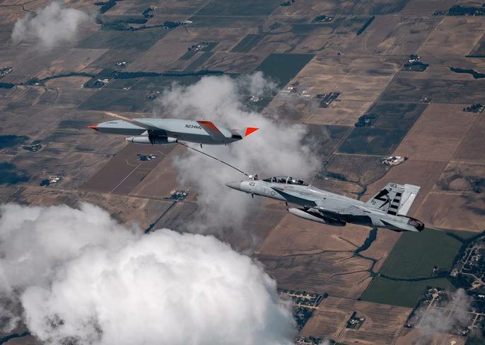 The demonstration was the first time in history that an unmanned aircraft has refueled another aircraft.