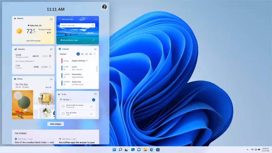 Windows 11's new features