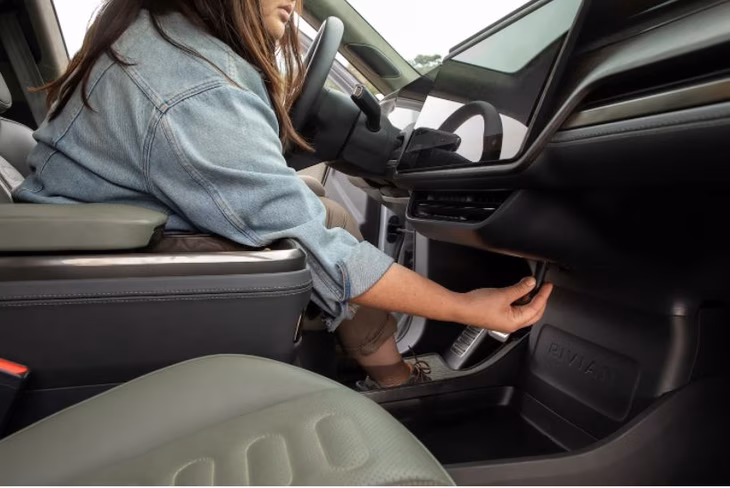 There are two 12V outlets inside the vehicle