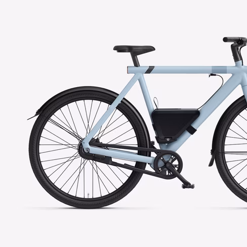 Vanmoof S3 ebike with PowerBank range extender battery