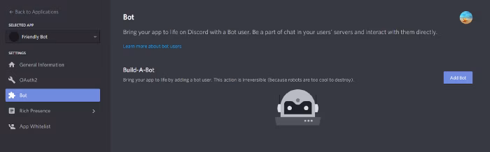 Discord bot application