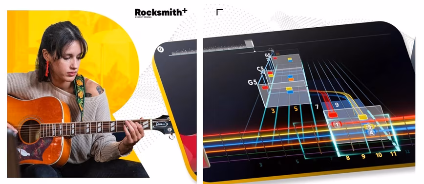 A screen capture of the Rocksmith app.
