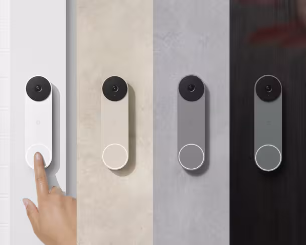 Nest Doorbell in four colors