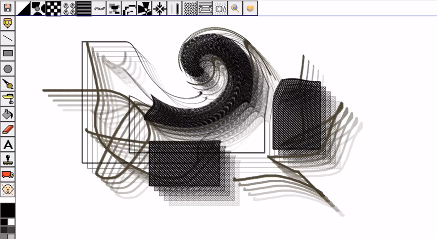 The beautiful art I created in the Kid Pix app