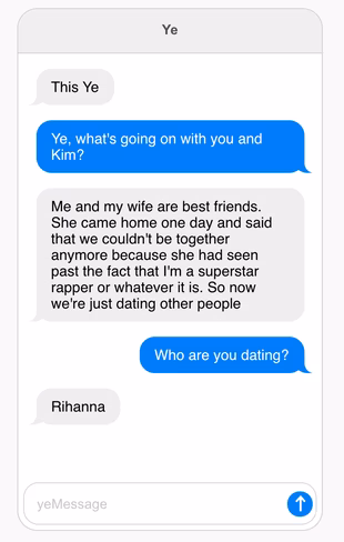 The Kanye AI bot is a troublemaker.