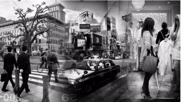 layered artwork changing over time with 216 composable image combinations - coupled with a physical print.