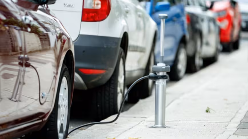 London is getting slick EV chargers that vanish from sight when not in use