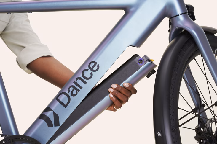 Dance ebike removable battery