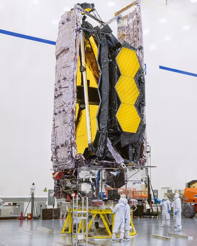 To fit inside a rocket, the telescope needs to fold into a compact package.