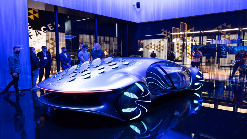 Mercedes car future of green steel.
