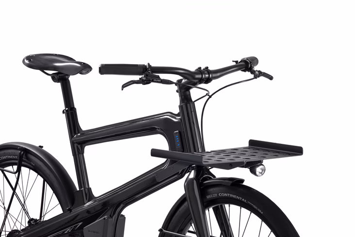 Mokumono ebike frame up close