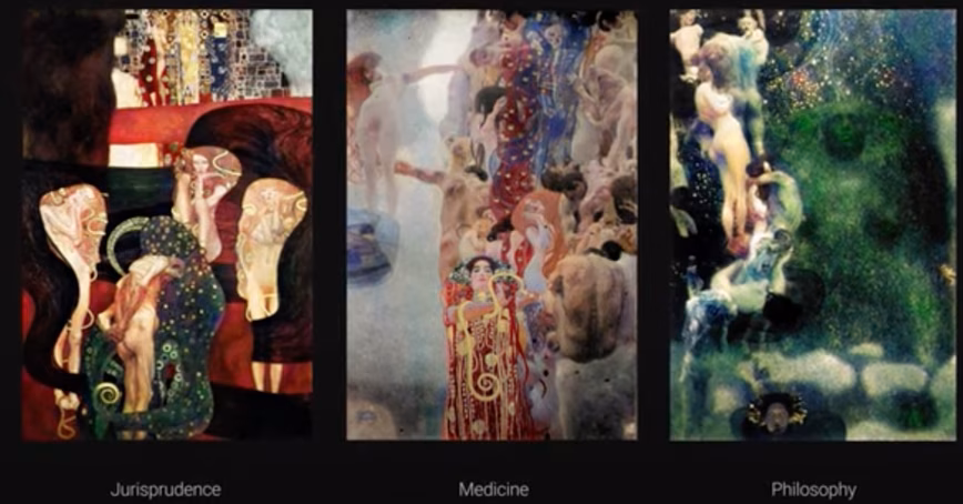 Google used AI to restore disappeared Klimt masterpieces.