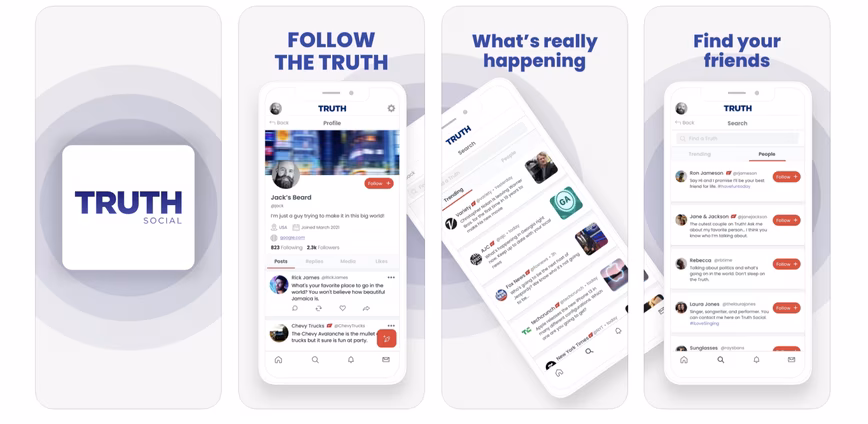 According to these App Store screenshots, this is how Trump's social network might look like